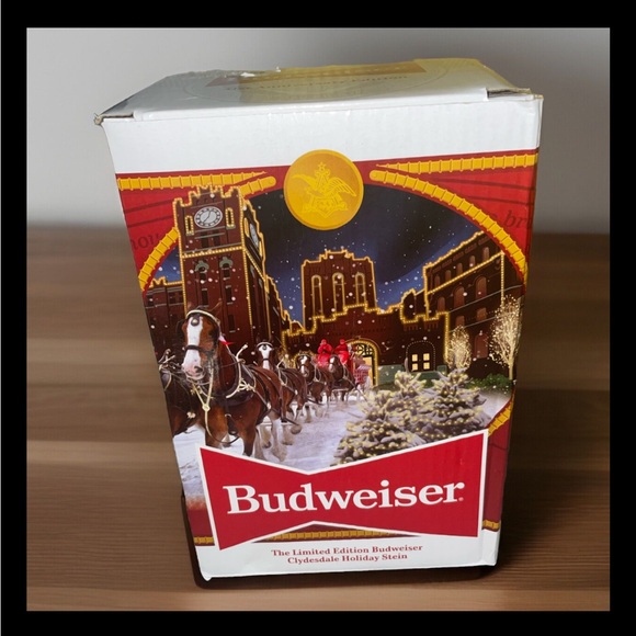 NEW! ✨2020 Budweiser Holiday Stein Beer Mug from Annual Christmas Series in BOX - Picture 2 of 6